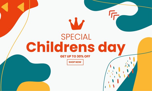 A poster for special children day.