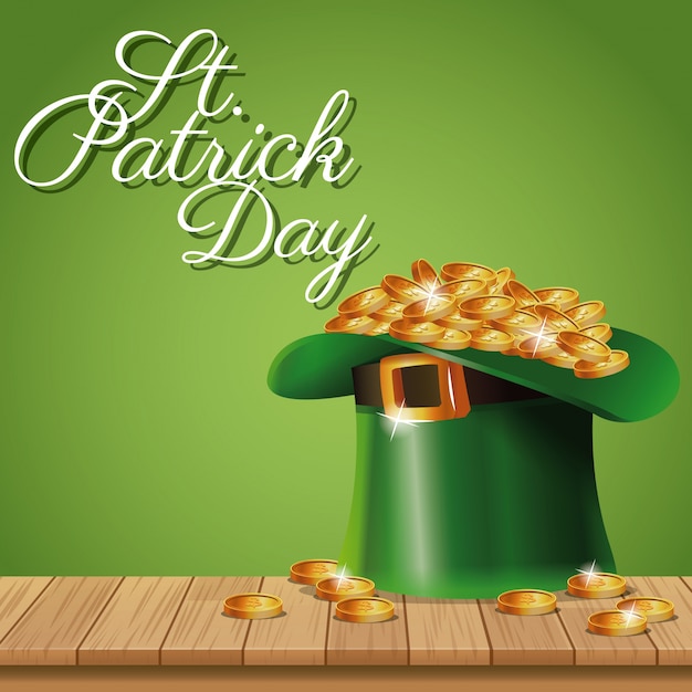 ポスターst patrick day leprechaun hat