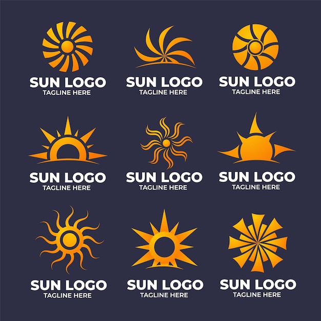 a poster of sun logos for the sun logo
