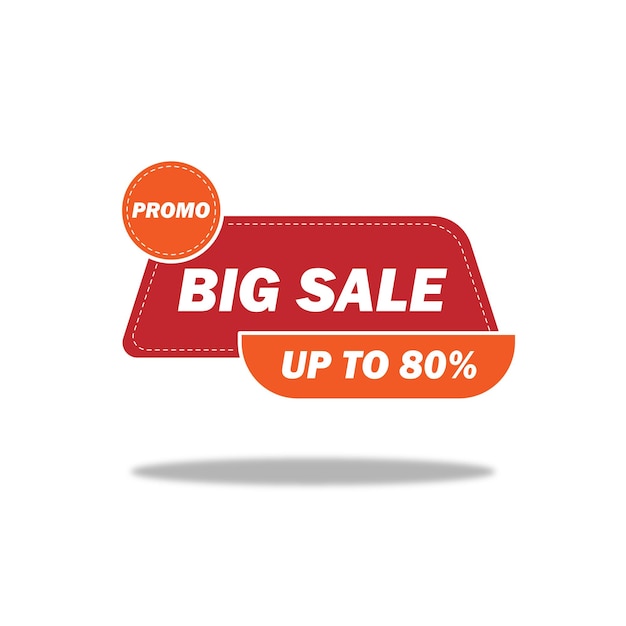 poster tag promotion big sale up to 80 percent off