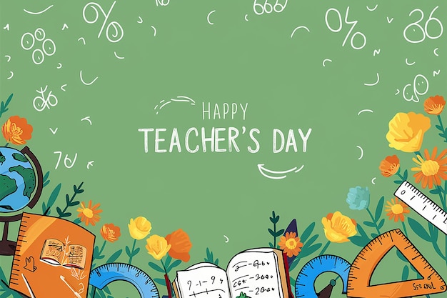 Vector a poster for teacher day with the words happy teachers day on it