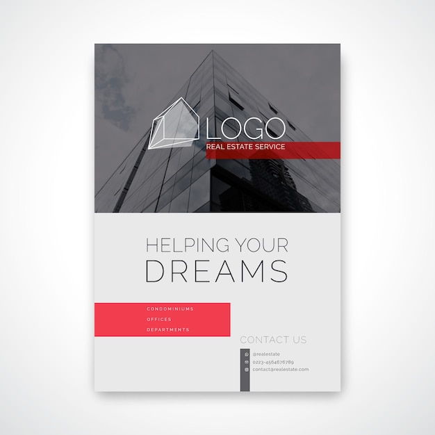 Vector poster template for business