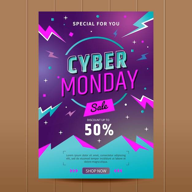 Poster Template of Cyber Monday