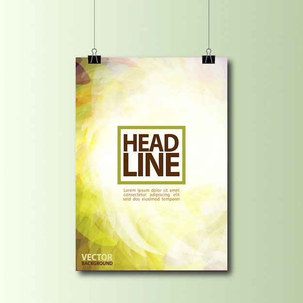 Vector poster template design