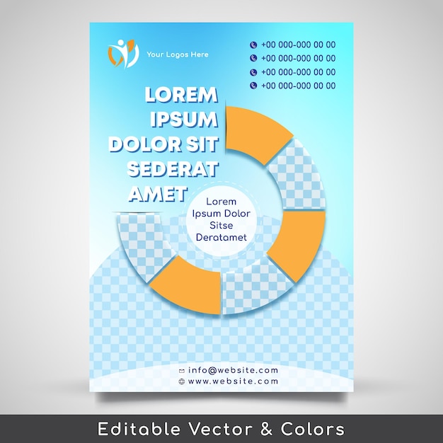 Poster template flyer marketing