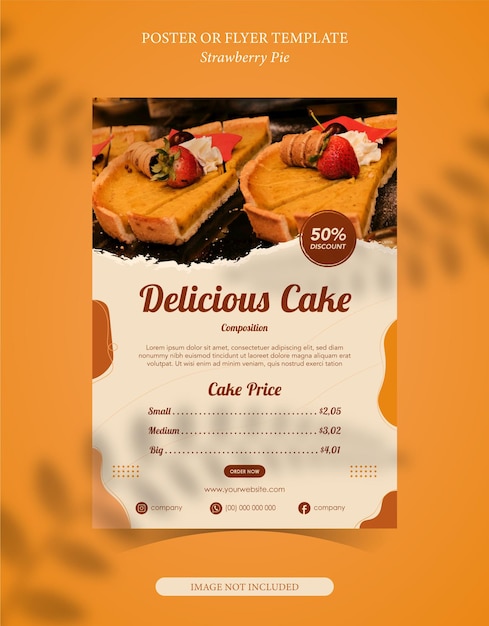 poster template for food