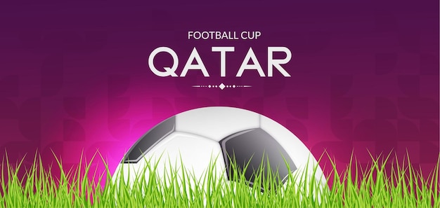 Poster template for Football cup in Doha