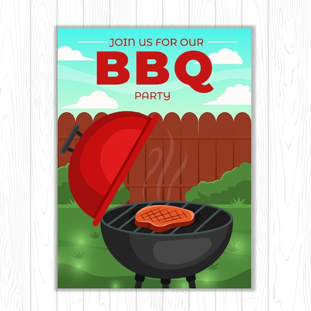 Poster Template Summer Barbeque Party