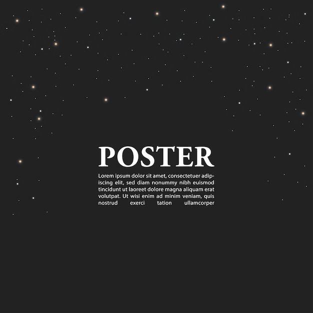 Vector poster template with modern concept