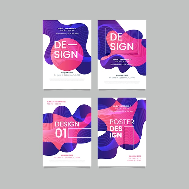 Vector poster template