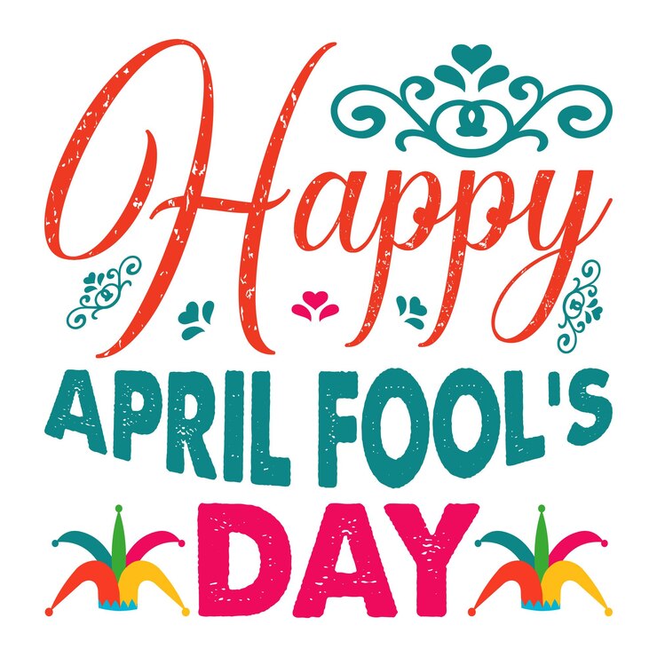वेक्टर a poster that says april fool's day on it