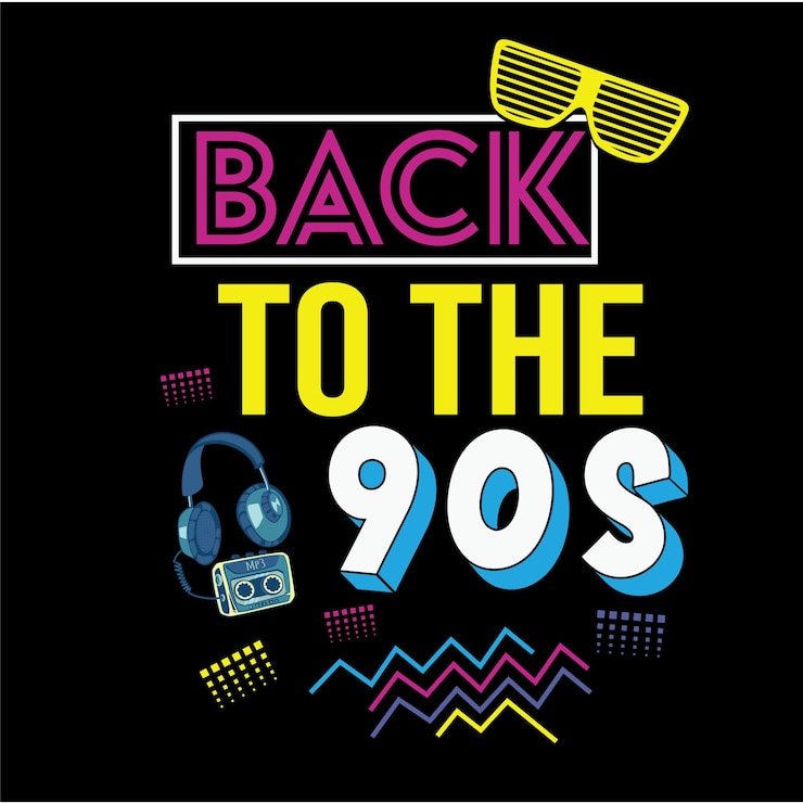 वेक्टर a poster that says back to the 80s with the words back to the 50