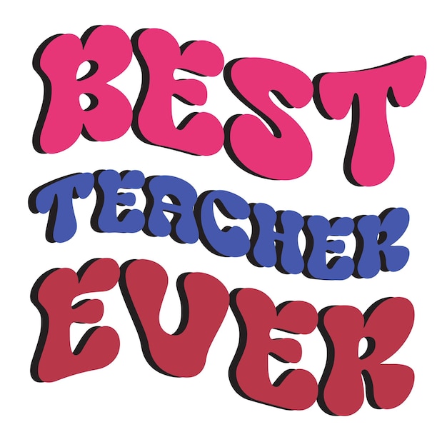 Плакат с надписью «Лучший учитель на свете»