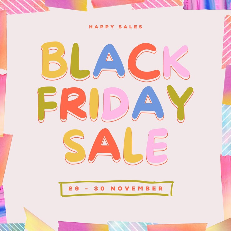 Vector 黑星期五優惠 (black friday sale) 的海報,可以看到這張海報
