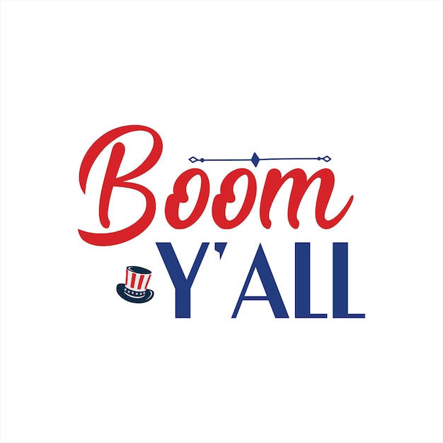 Vettore un poster con su scritto boom y all