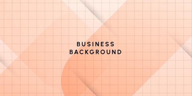 Vector a poster that says business business on it orange abstract shape on grid background