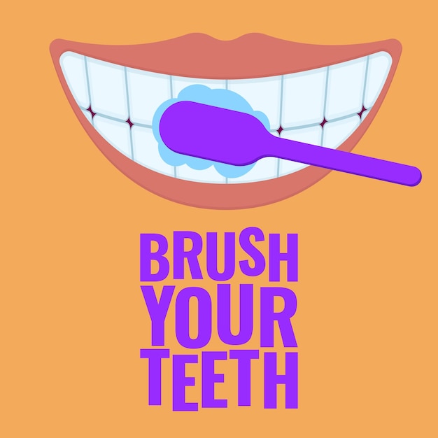a poster that says  clean your teeth