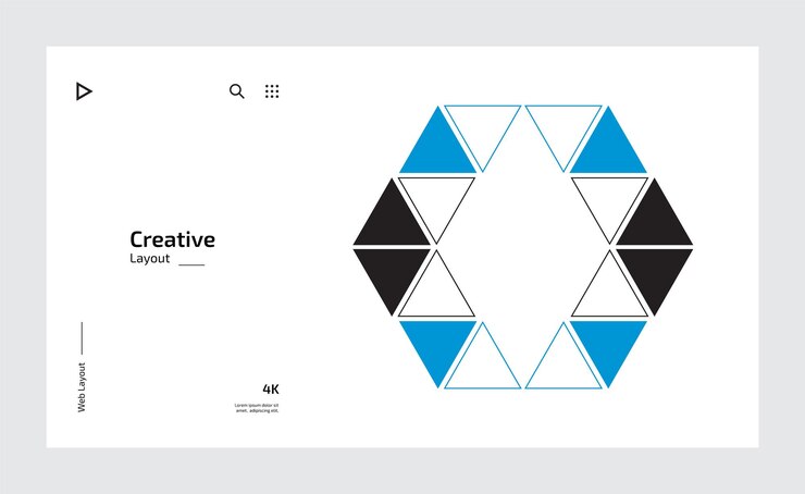Vector 크리에이티브 아트 (creative art) 라고 적힌 포스터