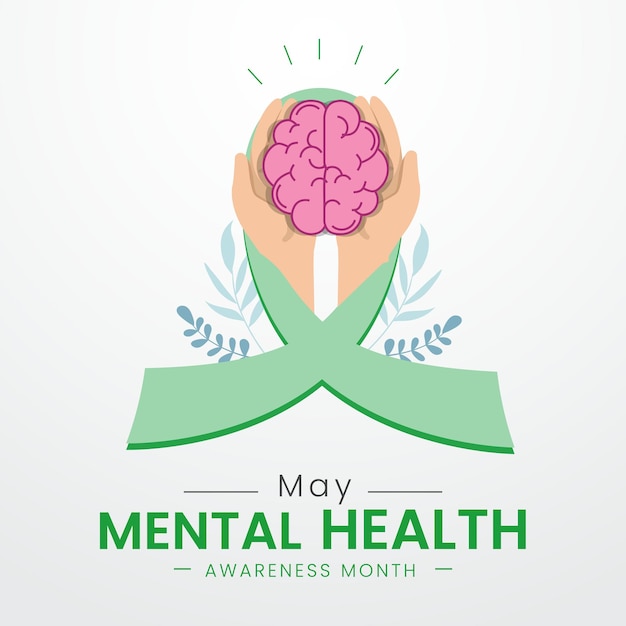 A poster that says " may mental health awareness month ".