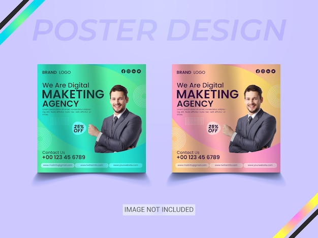 A poster that says poster design on it