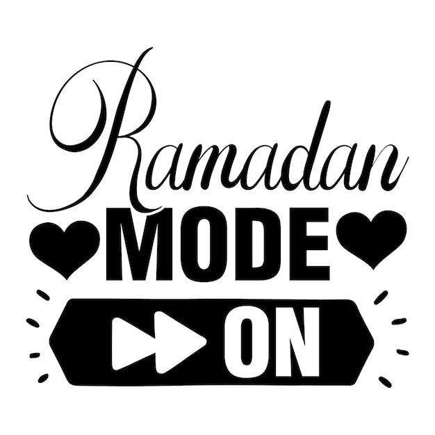 A poster that says ramadan mode on.