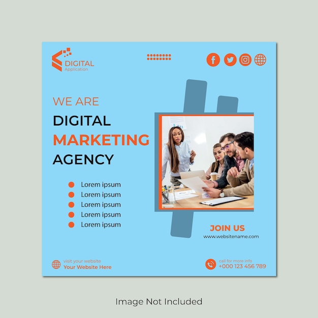 a poster that says we are marketing marketing