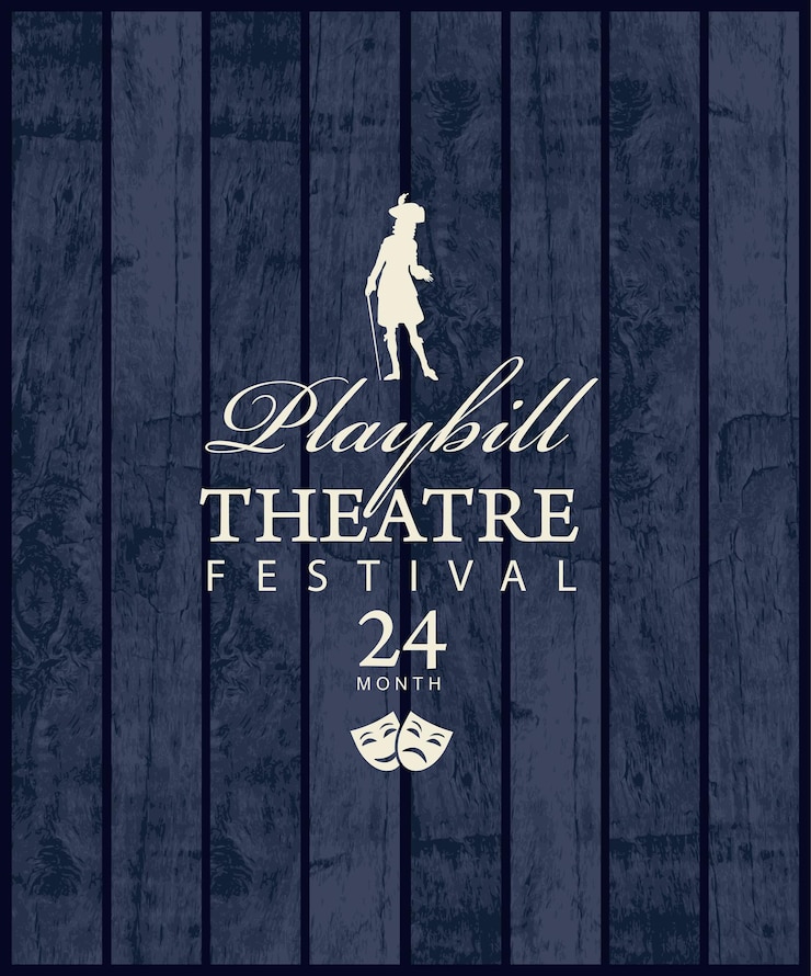 Vector poster for theatre festival