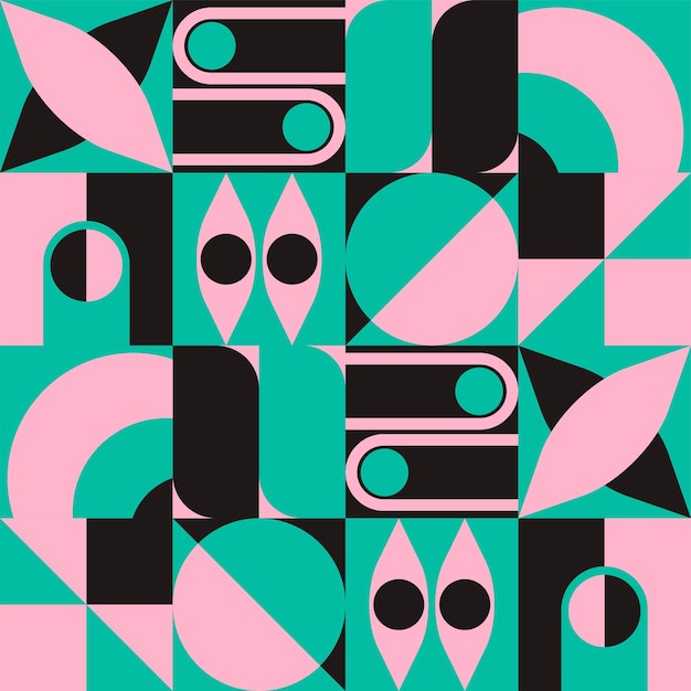 Vector poster top bottom abstrack pattern