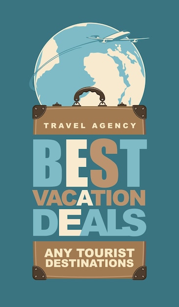 Vector poster for travel agency