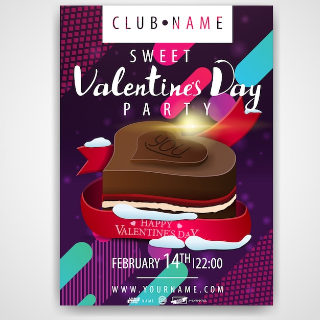 Poster of valentine's day party