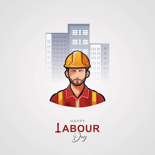 Vector poster van de dag van de arbeid de dag van de werkers op 1 mei gelukkige dag van de werker internationale dag van de arbeit wereld arbeid