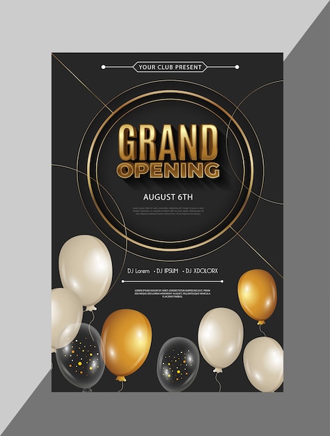Poster van de grote opening