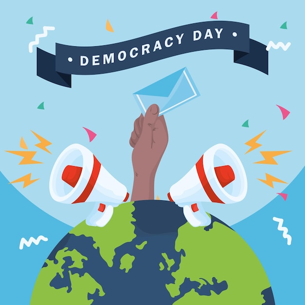 Poster van democratie