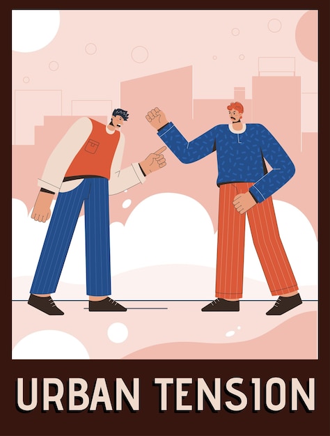 Poster van urban tension concept