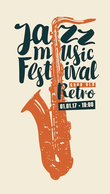 Poster voor een jazzmuziekfestival