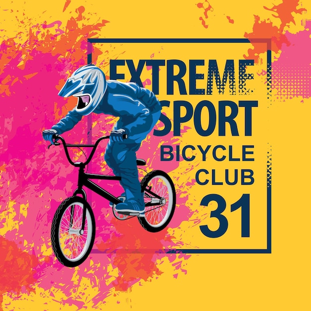 Vector poster voor extreme sporten