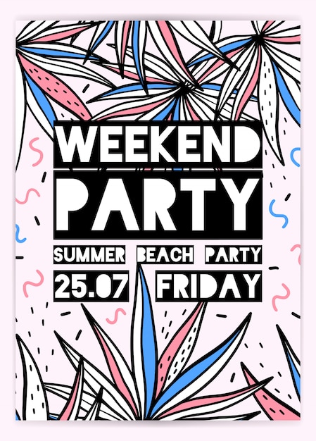 Poster voor zomerfeest