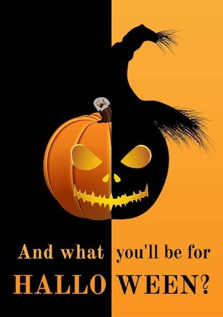 Плакат И кем ты будешь на Хэллоуин