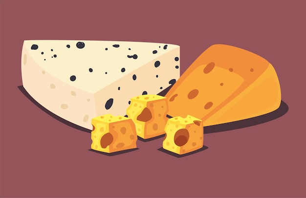 さまざまな美味しいチーズのポスター