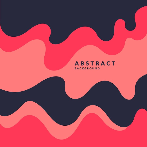 Плакат с векторной иллюстрацией динамических волн в минимальном стиле абстрактного фона