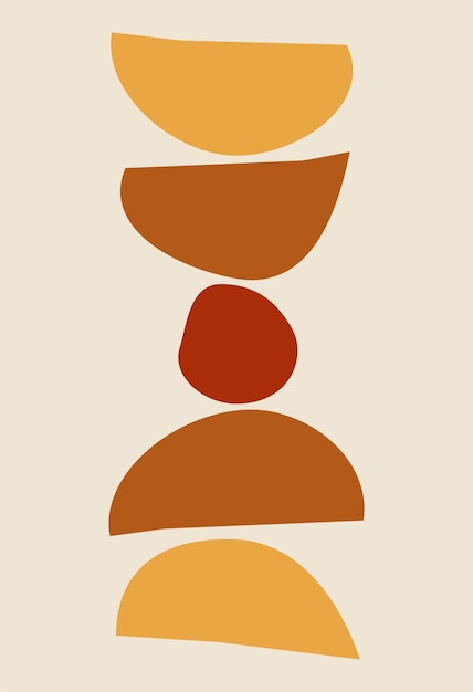 A poster with a geometric design in the style of minimalism