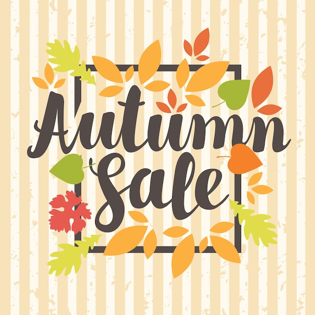 poster with inscription Autumn sale