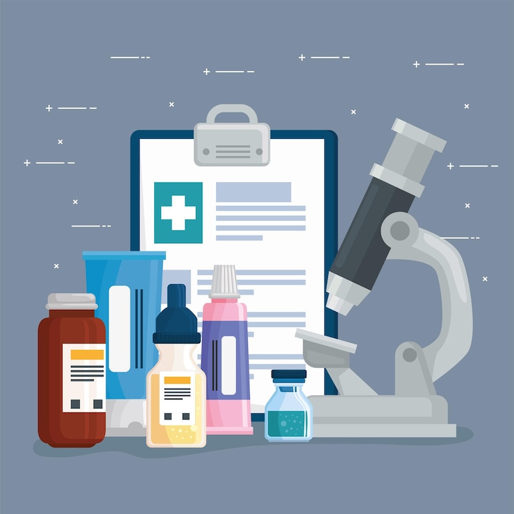 वेक्टर poster with medical icons