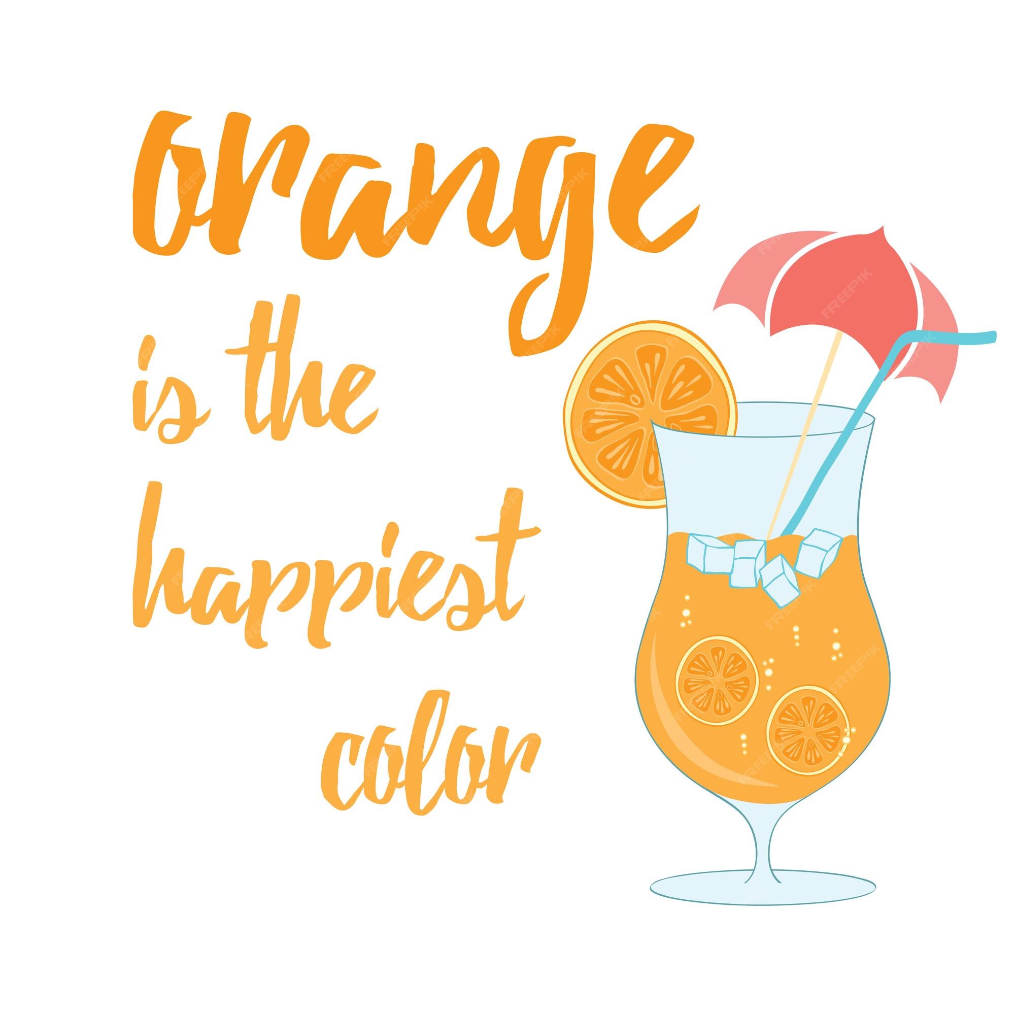 Orange is the happiest color