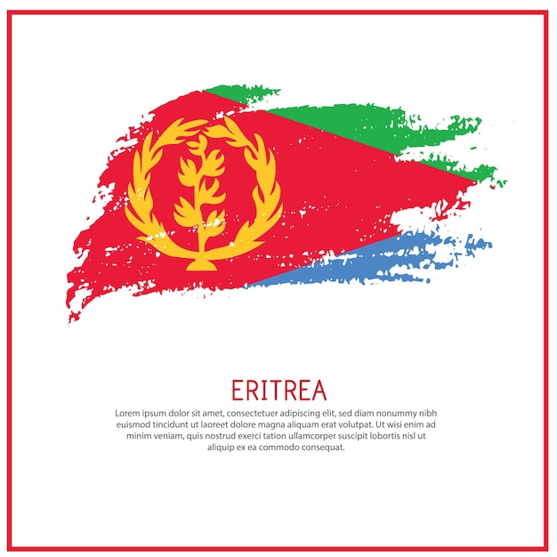 에리트레아 (Eritrea) 라는 단어가 새겨진 포스터를 소셜 미디어에 올렸다.