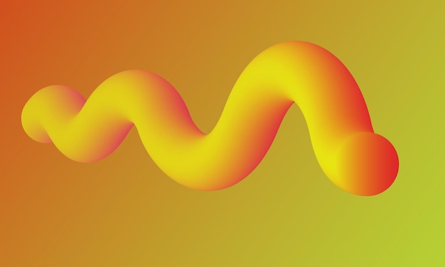 Vector a poster with a yellow and orange swirl on it