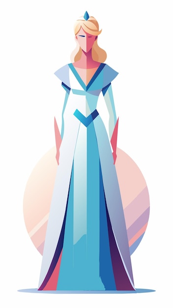 a poster for a woman called the blue and white dress