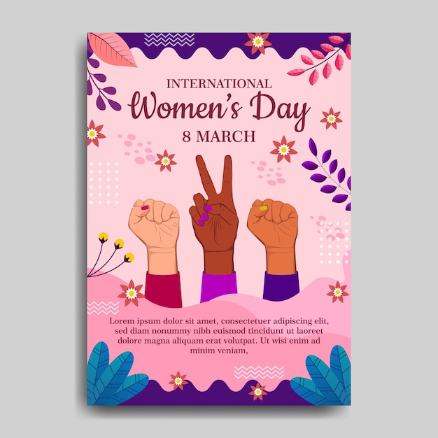 a poster for the women  s march march with hands in the air