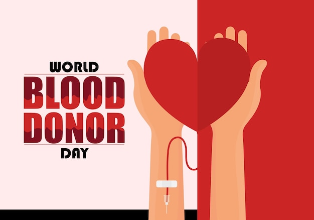 A poster for the world blood donor day.