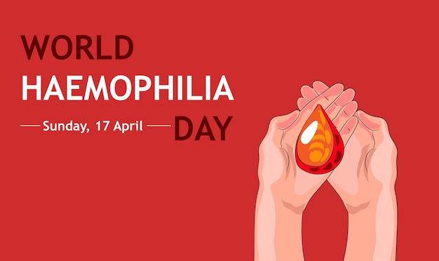 Vector poster of world day of hemophilia day